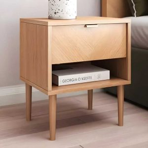 Bamboo Nightstand, Meja nakas berbahan bambu, Meja nakas